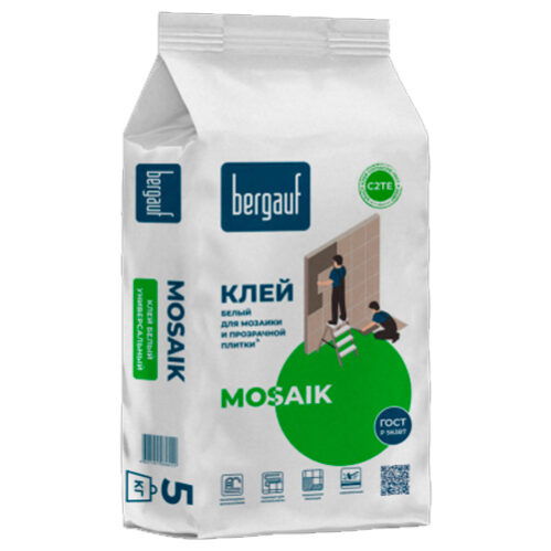 Клей плиточный Bergauf Mosaik (белый)