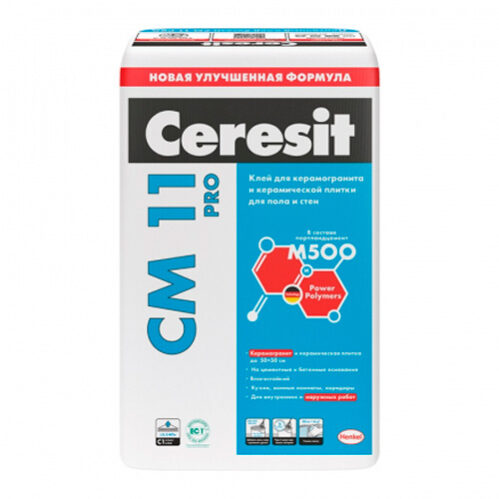 Клей плиточный Ceresit CM 11 PRO 25кг