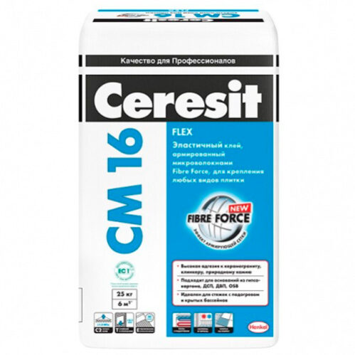 Клей плиточный Ceresit CM 16 25кг