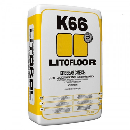 Клей для плитки Litokol K66 LITOFLOOR 25кг